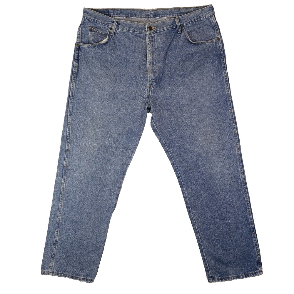 Wrangler Jeans Mens 42x30 Blue Regular Fit Western Workwear Denim 96501SL